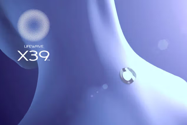 LifeWave X39 phototherapy patch with luminous blue light